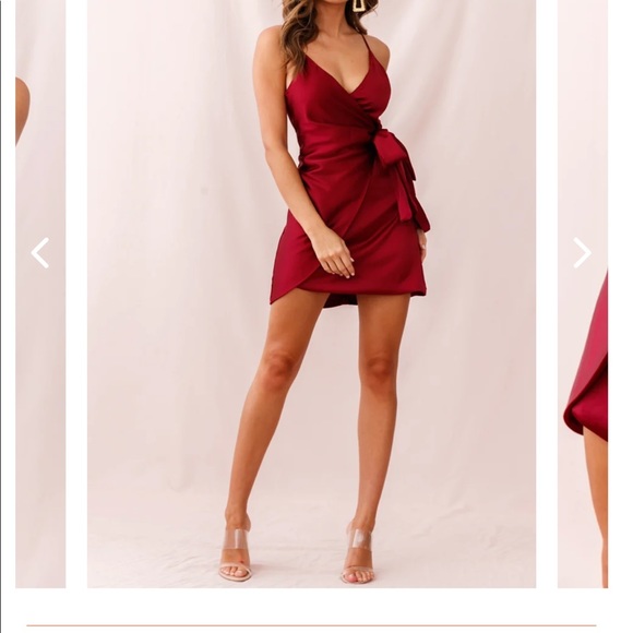 WRAP DRESS PLUM - Picture 1 of 5